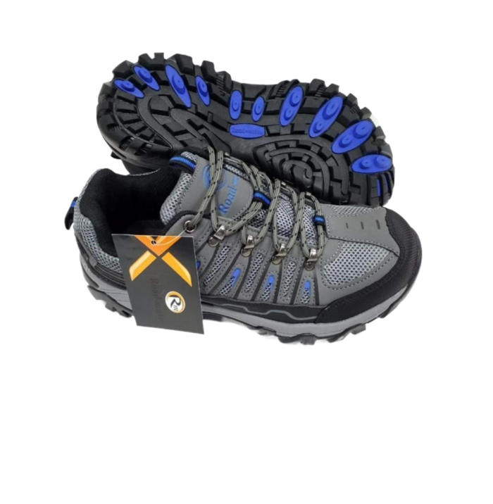 Safety Shoes Brand: Roadmate Made in China • Upper: PU + Mesh • Design: Low Ankle • Lining: BK MESH • Toe Cap: Steel • Sole: EVA MD + Rubber • Tongue: PU Leather + Air mesh • Counter: Nonwoven • Size: 40 – 46